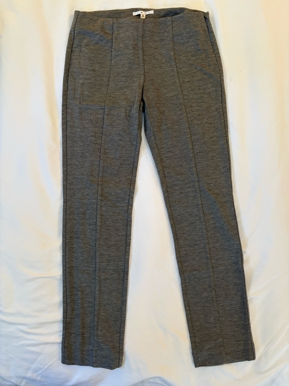 CAbi Stone Heather Gray Ponte Dress Pants